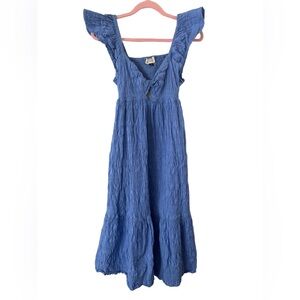 Universal Thread Blue Ruffle Strap Dress